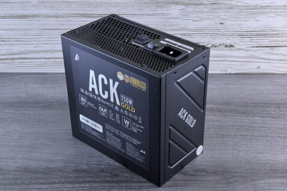 750W gold certified power supply unit for efficient computer performance.